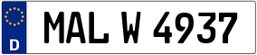 Trailer License Plate